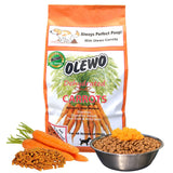 Olewo Original Carrots for Dogs – Fiber for Perfect Poop, Dehydrated Dog Food Toppers for Picky Eaters, Natural Skin & Coat Support, Multivitamin, Probiotics for Digestive & Gut Health, 2.2 lbs
