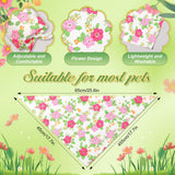 Jeere 200 Pcs Spring Dog Bandanas Bulk Floral Dog Bandanas for Dogs Triangle Kerchief Bibs Scarf Set for Pet Costume Photo Props Accessories Pet Shops Adoption Events, 25 Styles(25.6 x 17.7 x 17.7)