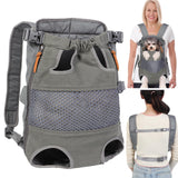 Dog Carrier Backpack - Legs Out Front - Facing Pet Carrier Backpack for Small Medium Large Dogs, Airline Approved Handsa - Canvas Mesh Free Cat Travel Bag