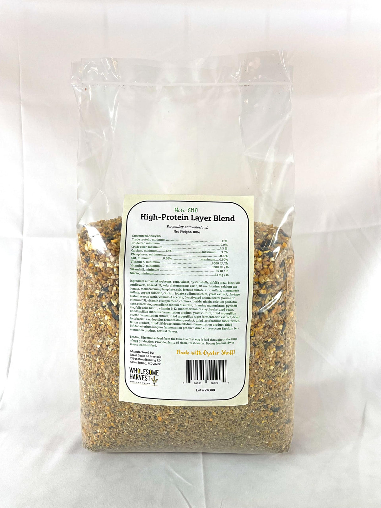 Wholesome Harvest Non-GMO High-Protein Layer Blend 10 lb