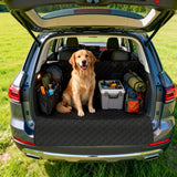 Sanqitara SUV Cargo Liner for Dogs, Waterproof Pet Cargo Cover Dog Seat Mat for SUVs Sedans Vans with Bumper Flap Protector, Non-Slip, Large Size Universal Fit