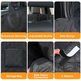 Sanqitara SUV Cargo Liner for Dogs, Waterproof Pet Cargo Cover Dog Seat Mat for SUVs Sedans Vans with Bumper Flap Protector, Non-Slip, Large Size Universal Fit