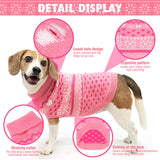 SCENEREAL Dog Sweaters for Medium Sized Dogs - Soft, Warm Turtleneck Pullover Fall Winter Dog Clothes, Knitted Argyle Dog Christmas Outfits, Ugly Pet Clothing for Boy Girl Puppy
