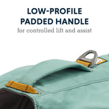 Ruffwear, Front Range Day Pack, Dog Backpack with Saddlebags, 5-Point Adjustment, 3 Leash Points, Padded Handle, Internal Mesh Pockets, Reflective Trim, Light Loop, River Rock Green, Medium