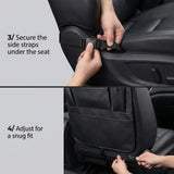 ONE PIX Backseat Car Organizer Mats Back Seat Organizers and Storage Bag with Touch Screen Tablet Holder for Kids Toddlers Seats, Travel Accessories, Road Trip Essentials (2PCS)