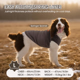 FUAMEY 2 Pack Dog Fleece Vest for Large Dogs,Shih Tzu Frenchie Stretchy Dog Sweatshirts Warm Dogs Pullover Winter Pet Sweaters with Leash Hole Puppy Turtleneck Sleeveless Grey L