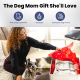 rubyloo Puffer Dog Travel Bag for Dog Moms – Doggy Diaper Bag with Pet Bowls & Food Storage or Everyday Puffy Tote – Doggy Mom Gifts for Women – Lightweight, Travel-Ready Gift for Pet Lovers – Beige