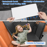 Nentik Back Seat Extender for Dogs with Hard Bottom/Large Space, Waterproof Dog Car Seat Cover Holds 400lbs, Sturdy Nonslip Pet Backseat Hammock for Cars/SUV