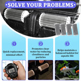4PCS Aquarium Fish Tank Filters Compatible with Penguin 200 350 PRBW2350B, Penguin Bio-Wheel 200B 350B, Activated Carbon Aquarium Filter Cartridge Replacement, Hang-On Power Filter Replacement