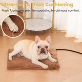 PetTemp Pet Heating Pad for Cats Dogs Indoor & Sheltered Outdoor Waterproof Heated Cat Bed Heated Dog Bed Chew Resistant Cord Constant Temperature Brown 20 x 16 Inch