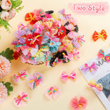 Chumia 100 Pcs Dog Hair Bows with Rubber Band for Small Dogs Puppy Hair Accessories Grooming Bows Pet Bowknot for Cat Poodle Shih Tzu