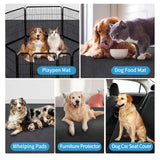NYFITY Kennel Pad Dog Crate Mat Liner, Absorbs Urine, Waterproof, Non-Slip, Washable Puppy Pee Pad for Kennel Training - Under Pet Cage to Protect Floors, Thin Cut to Fit Design (48" x 29" - 2 Pack)