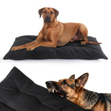MABOZOO Chew Proof Indestructible Dog Beds for Aggressive Chewers,Durable Dog Crate Pad,Washable Tough Pet Mats for Kennel,Black,M 18x29 in