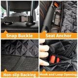 NYLSYT Dog Car Seat Cover for Back Seat Pet Cover for Dogs Waterproof Car Seat Protector Durable Nonslip Scratchproof Seat Covers for Cars SUV& Trucks