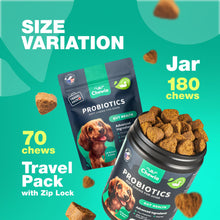 Load image into Gallery viewer, Probiotics for Dogs Gut Health, Digestion, Immunity, Yeast Balance, Itchy Skin, Allergies Support - Dog Probiotic Chews with Digestive Enzymes for Gut Flora- Soft Treats with Pumpkin and Yeast Powder
