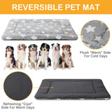 VitalCozy 4 Pcs Dog Crate Pads, Ultra Soft Warm Washable Anti-Slip Kennel Bed Mat for Pets, Reversible, Replaceable, Cozy Cage Liner for Small Medium Large Dogs and Cats(28 x 42 x 1.6 Inch,Gray)