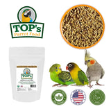 TOP's Napoleon's Seed Mix for All Small Hookbills, Non-GMO, Soy Free, Corn Free, USDA Organic Certified, 5 lb