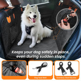 Roilpet Dog Car Seat Cover for Back Seat: Hard Bottom Back Seat Extender for Dogs - Durable Dog Hammock for Car Truck SUV - Waterproof Car Seat Protector for Dogs, Prevent Pet Falls, Easy to Install