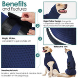 AOFITEE Extra-Large Dog Anxiety Vest, Thunder Jacket for Dogs Anxiety, Breathable Pets Calming Shirt for Fireworks, Thunder, Travel, Separation, Anti-Anxiety Pet Calming Vest with Collar, XXXL