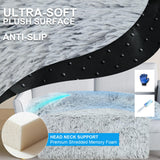 Luxurious Dog Couch Bed Protector for Dogs Memory Foam, Removable Fluffy Plush Pet Couch Cover for Dogs Washable, Calming Dog Sofa Beds, Waterproof Couch Protector, Pet Beds Mats for Couch(L)