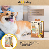 Dr. Oakley Total Dental Care Kit for Dogs: Peanut Butter Flavor - Toothpaste, Brushes, and Case, Natural