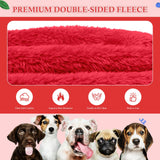 Dog Sweaters,Dog Hoodie,Warm Fuzzy Fleece Sweatshirt with Hood & Pocket,Leash Hole,Cozy Cold Weather Pet Clothes Sweater for Small,Medium,and Large Dogs(Red,M)