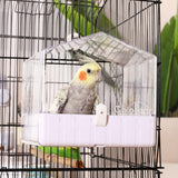 Colorday Bird Bath for Cage, Parrot Bath for Small to Medium Birds, Cockatiels, Parakeets, Budgie, Quaker, Conure, Lovebirds, Finches(6.7X6.7X7.74 inch)