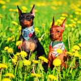 Kacctyen 100 Pcs Dog Bandanas Summer Bulk Hawaiian Dog Adjustable Cute Washable Triangle Kerchief Scarf Bibs for Small to Medium Pet Seasonal Party Costume Accessories