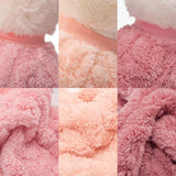 JAMPAYANG Dog Sweater, 3 Pack Dog Sweaters for Small Dogs or Cats, Girl or Boy, Warm Dog Clothes Shirt Coat for Winter Christmas (Peach, Dark Pink, Light Purple, XX-Large)