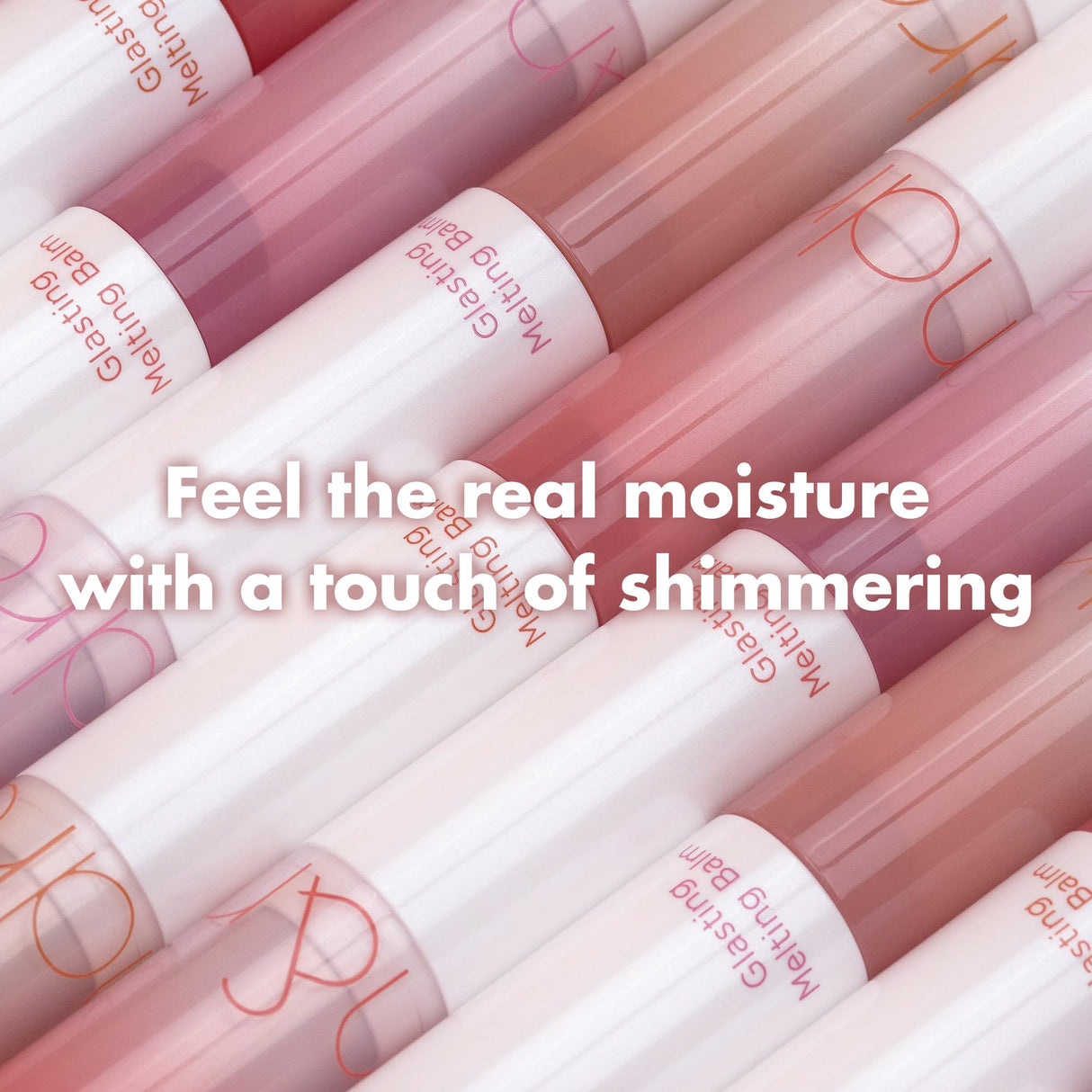 GLASTING MELTING BALM #12 Veiled Rose - Hydrating Tinted Lip Balm & Gloss Stick | Sheer Muted Rose Nude, Crystal Water-Gloss Shine | Non-Sticky K-Beauty for Plump, Moisturized Lips