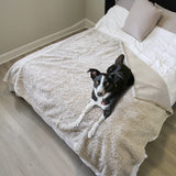 Kritter Planet Large Waterproof Bed Blanket for Intimacy, King Size Love Couples Bed Cover Leakproof, Reversible Protector Furniture Couch Cover for Dogs Pets, Washable, Stain Proof, Hair Resistant