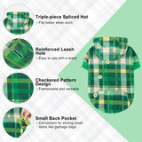 BEAUTYZOO Dog Hoodie Sweaters for Small Medium Large Size Dogs Girls Boys- Premium Quality, Ultra Soft, Superior Comfort Fit, Fleece Lined Hooded Sweatshirt- Cold Weather Pet Clothes Winter Coat,Plaid