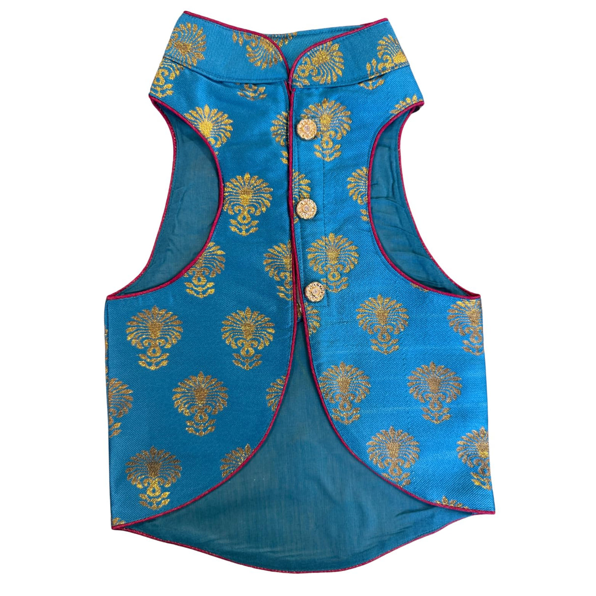 Waggy Fits Traditional Dog Sherwanis - Perfect for Weddings and Celebrations, Dog Clothes, pet cosutme, Indian pet Clothing, | Blue Dhamaka (5XL)