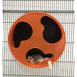 Silent Runner 12" Regular | Wheel + Cage Attachment | Sugar Gliders, Hamsters, Rats