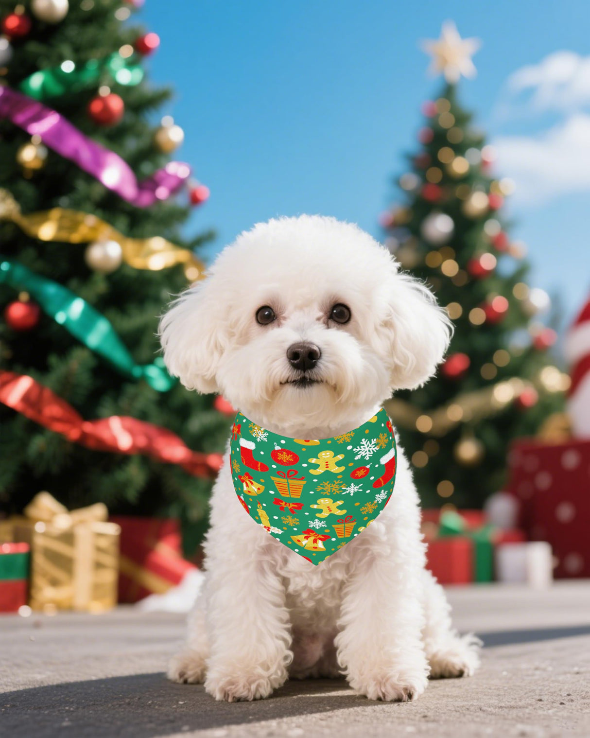 PET SHOW 100 Pack Christmas Dog Bandanas Bulk No Seam Extra Small Dog Scarves XS Xmas Puppy Triangle Bibs Kerchief Set Cats Pet Girl Boy Holiday Party Grooming Accessories, S