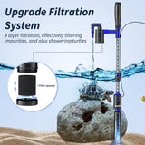 Fish Tank Cleaner, Adjustable Water Flow Aquarium Gravel Cleaner, 530GPH/32W Electric Fish Tank Cleaning Tools, Turtle Tank Gravel Cleaner Vacuum for Wash Sand, Water Changing and Water Circulation