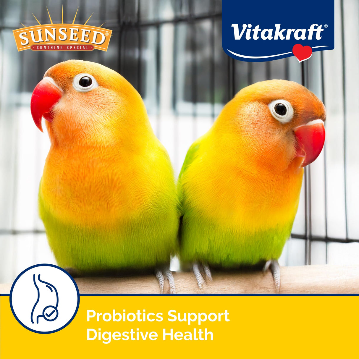 Vitakraft Vita Smart Gourmet Cockatiel and Lovebird Food - Vitamin-Fortified - Daily Pet Bird Food 4 Pound (Pack of 1)