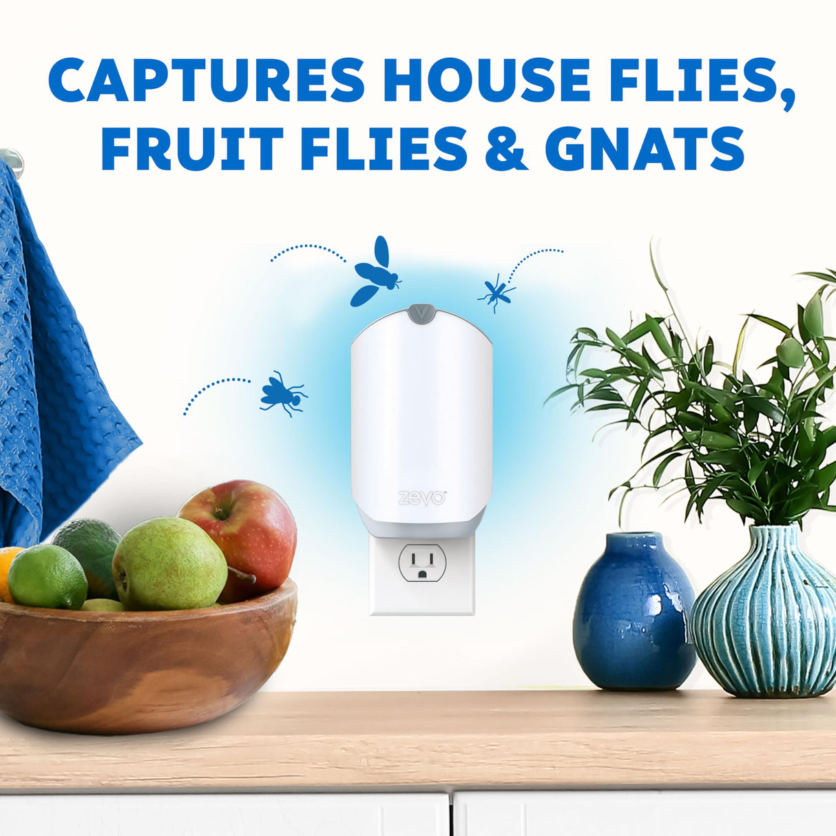 Zevo Flying Insect Trap Refill Cartridges, Fly Trap, Fruit Fly Trap (12 Refill Cartridges)