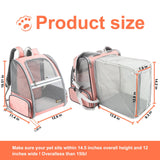 Texsens Innovative Traveler Bubble Backpack Pet Carriers with Upgraded Breathable & Expandable Tent for Cats and Dogs