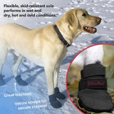 Ultra Paws Durable Dog Paw Protector|Dog Boots|Dog Shoes|Black Light Duty Heat, Water Resistant Dog Booties for hot Pavement for Large Dogs (Size 8)