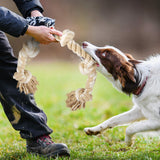Fida Dog Rope Toys for Large/Medium Aggressive Chewers, Tough Cotton Chew Toy, 3 Feet 5 Knots Indestructible, Tug of War Dog Pull Rope Teeth Cleaning
