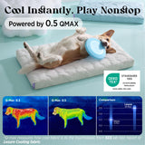 LE SURE Orthopedic Cooling Dog Bed, XL Q-Max>0.5 Cooling Mat with Removable Washable Cover, Breathable Egg Crate Foam Non-Slip Summer Pad for Extra Large Active/Senior/Long-Haired Pets, 41x27 Inch