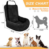 Sephyroth Dog Car Seat for Small/Medium Dogs,Dog Car Bed Washable Pet Travel Safety Car Seat,Super Soft Safe Removable Pet Booster Seat,Fits for All Cars(Black)