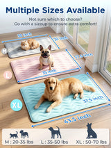 furrybaby Dog Cooling Mat for Medium Dogs, 30"x20" Self Cooling Pet Cooling Mat for Dogs & Cats, QMAX>0.5, Thickened Cool Fiber, Cooling pad for Dog Bed, Durable Portable Indoor/Outdoor Summer,Pink