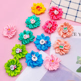 Mruq pet 80pcs Dog Flower Bows, Bulk Holiday Small Dog Hair Bows with Rubber Bands, Mix Cute Bunny Pattern Puppy Dog Bows for Festival Pet Dog Cat Hair Grooming Accessories