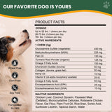 Veterinary Naturals Hemp & HIPS Joint Supplement for Dogs/Supports Relief from Hip and Joint Pain in Large, Aging Dogs (Senior Large Breed, Chicken)