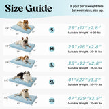 LE SURE Orthopedic Cooling Dog Bed, XL Q-Max>0.5 Cooling Mat with Removable Washable Cover, Breathable Egg Crate Foam Non-Slip Summer Pad for Extra Large Active/Senior/Long-Haired Pets, 41x27 Inch