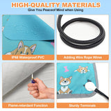 Large Pet Heating Pad (30x47in) Temperature Adjustable Dog Cat Heating Pad with Timer, Waterproof Heated Cat Bed Mat with Chew Resistant Cord