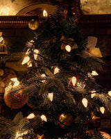 Twinkle Star C6 Christmas String Lights, 100 LED 33ft Fairy Lights with 29V Safe Adaptor, Indoor Outdoor 8 Lighting Modes with Memory Function for Patio Xmas Tree Wedding Party