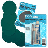 Heavy Duty Vinyl Repair Patch Kit for Above-Ground Pool Liner Repair; Glue and Patch Inflatables; Boat; Raft; Kayak; Air Beds; Inflatable Mattress Repair Blue